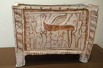 Clay larnax with Sphinx, Mycenaean, AM of Thebes, 201081