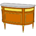 Commode demi-lune