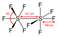 Disulfur-decafluoride-2D-dimensions