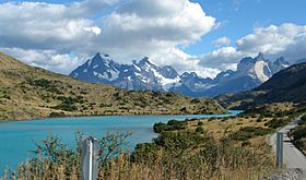Driving Beside Rio Paine, Torres del Paine National Park, Chile.jpg