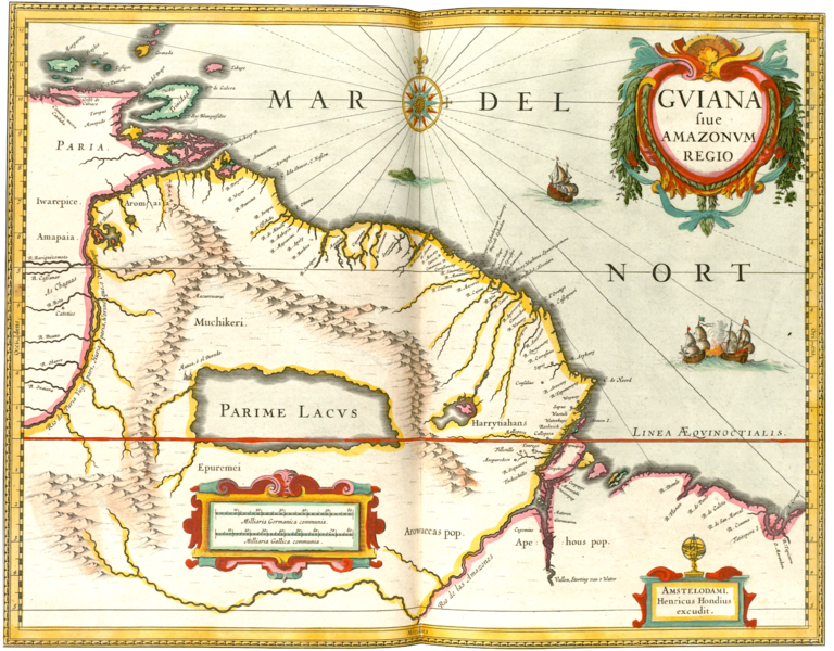 Dutch Guiana Map (1638)
