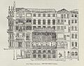 Edificio del Banco Hispano-Americano. Sección longitudinal - Arquitectura y Construcción - Marzo de 1906
