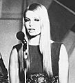Eva Rueber-Staier during USO tour, 1969