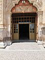 Fachada en la Iglesia de El Santo Niño de Atocha, Plateros, Zacatecas.
