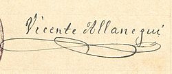 Archivo:Firma Mosén Vicente Allanegui