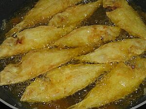 Archivo:Friendo palayas del mar Mediterráneo, origen puerto de San Carlos de la Rápita (España)