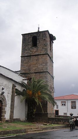 Campanario de la iglesia de Guijo de Galisteo.
