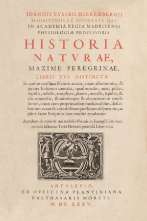 Archivo:Juan Eusebio Nieremberg (1635) Historia naturae (libris XVI)