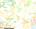 Map commune FR insee code 29161