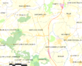 Map commune FR insee code 72290