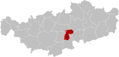 Mont-Saint-Guibert Brabant-Wallon Belgium Map.svg