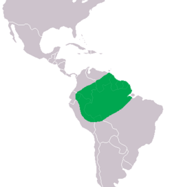 Smooth-Fronted Caiman distribution (green)