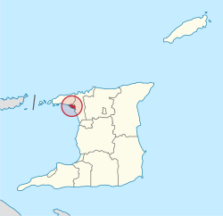 Port of Spain City Corporation in Trinidad and Tobago (special marker).svg