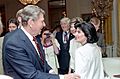President Ronald Reagan greeting Gloria Allred