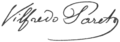 Vilfredo Pareto signature