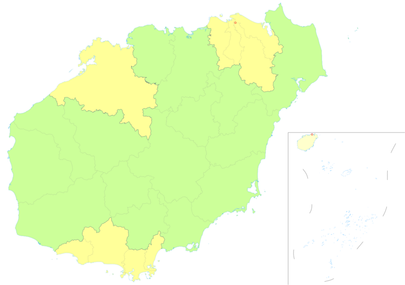 Administrative Division Hainan (PRC claimed)