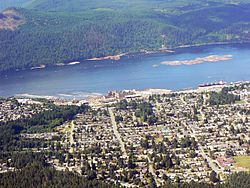 Aerial view of the south end of Port Alberni.JPG