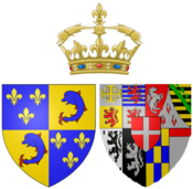 Arms of Marie Adélaïde of Savoy as Dauphine of France.png