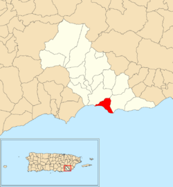 Bajo, Patillas, Puerto Rico locator map.png