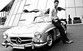 David Gandy with Mercedes Gullwing