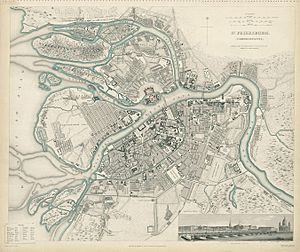 Archivo:English map of St. Petersburg in 1834