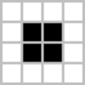 Game of life block with border