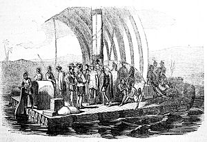 Archivo:Historia de la conquista del Perú, 1851 "Los españoles transportados en una balsa a la isla de Puná". (3971678272)