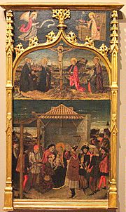 Archivo:Jaume Huguet- Retaule de l'Epifania- Barcelona ca.1450