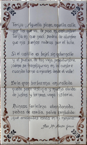 Archivo:José María Alonso Gamo (1993) poema a Torija (RPS 10-02-2015)