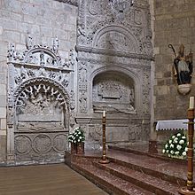 Archivo:Juan de Ortega, obispo (Convento de Santa Dorotea, Burgos). Sepulcro