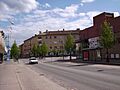 Kungsvägen i centrum av Mjölby, den 20 maj 2007