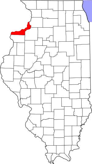 Archivo:Map of Illinois highlighting Rock Island County