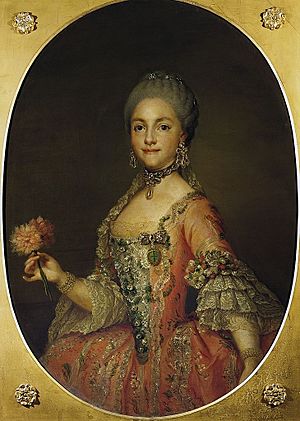 Archivo:María Luisa de Borbón-Parma, princesa de Asturias, por Anton Raphael Mengs (aprox. 1765-1769, Palacio de Caserta)