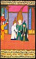 Mohammed giving his daughter Fatima in marriage to his cousin Ali. From the Siyer-i Nebi