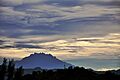 Mount Kinabalu on Cloudy Morning