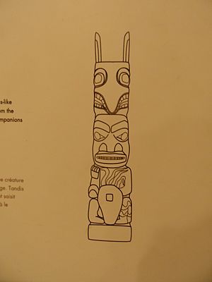Archivo:Nisga'a Pole of Sagaween from the Village of Gitiks