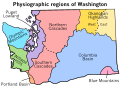 Physiographic regions Washington