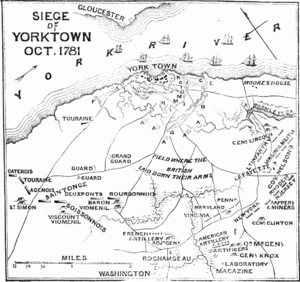 Archivo:Plan of the Battle of Yorktown 1875