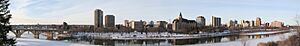 Archivo:Saskatoon Skyline in Winter