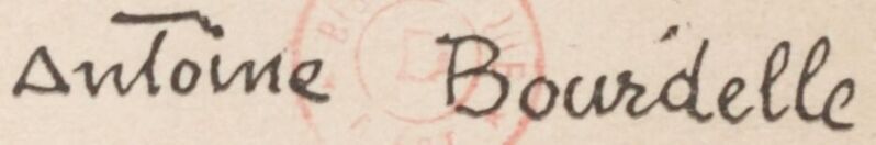Signature Antoine Bourdelle