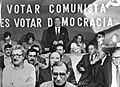 Spaanse verkiezingen Santiago Carrillo (PCE) presenteert kandidaten voor zijn …, Bestanddeelnr 929-2263