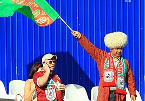 Archivo:Turkmen supporter of FC Rubin Kazan