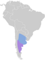 Xolmis rubetra map