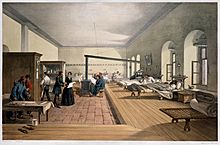 Archivo:'One of the wards in the hospital at Scutari'. Wellcome M0007724 - restoration, cropped