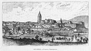 Archivo:1885, España, sus monumentos y sus artes, su naturaleza e historia, Asturias y León, Oviedo, Vista general, Pascó