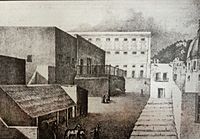 Archivo:Alhóndiga de Granaditas, grabado del siglo XIX - Ciudad de Guanajuato