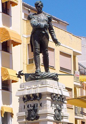 Archivo:Antequera - Monumento al Capitán Vicente Moreno Baptista 4