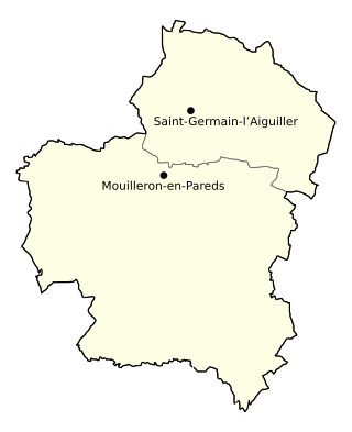Carte de Mouilleron-Saint-Germain avec ses communes fondatrices.svg
