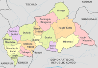 Archivo:Central African Republic, administrative divisions - de - colored