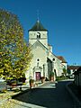 Courteron - Place de l'église - Aube France
